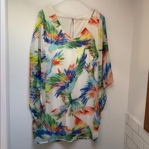 Parrot print dress